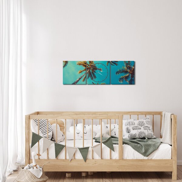 Slika - Visoke palme (sa satom) (90x30 cm)