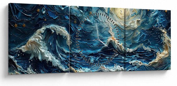 Slika - Slikanje neba i mora (sa satom) (90x30 cm)