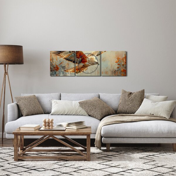 Slika - Ptica grabljivica (sa satom) (90x30 cm)