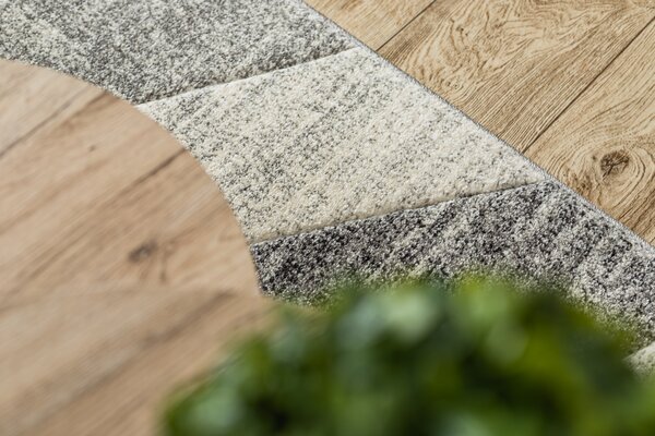 Tepih FEEL 5673/16811 Riblja kost Siva / antracit / krem