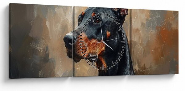 Slika - Portret Dobrmana (sa satom) (90x30 cm)
