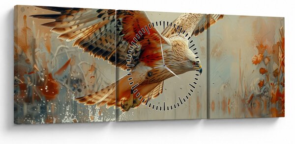 Slika - Ptica grabljivica (sa satom) (90x30 cm)