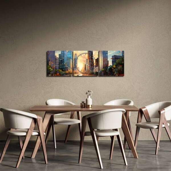 Slika - Slikarstvo grada (sa satom) (90x30 cm)
