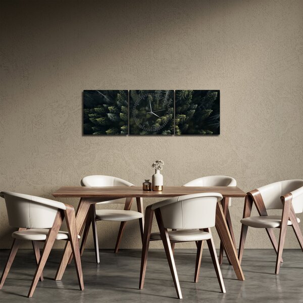 Slika - Šuma (sa satom) (90x30 cm)