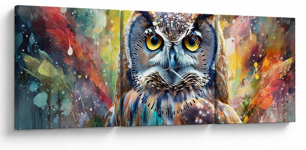 Slika - Slikanje sove (sa satom) (90x30 cm)