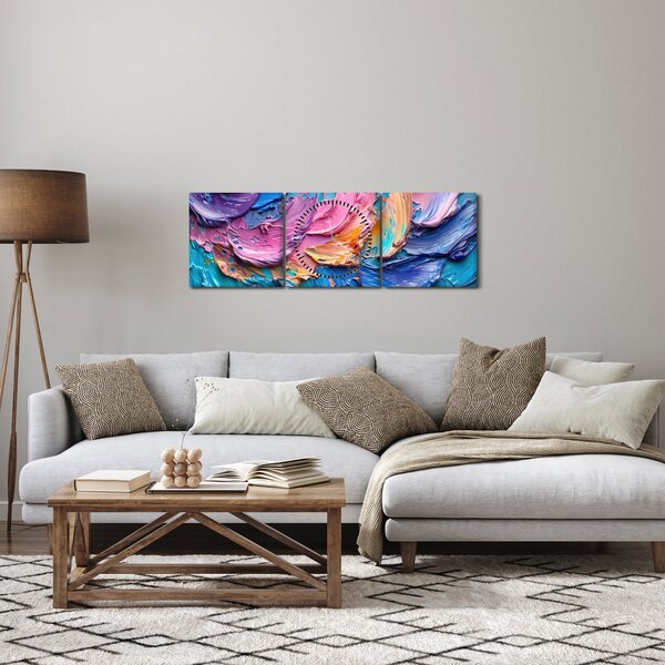 Slika - Slikarstvo uljanim bojama (sa satom) (90x30 cm)