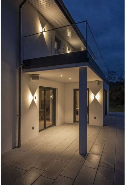 Logs Zidna lampa Square LED IP44 Anthracite - SLV