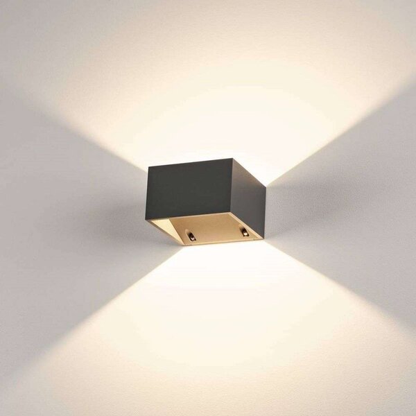 Logs Zidna lampa Square LED IP44 Anthracite - SLV