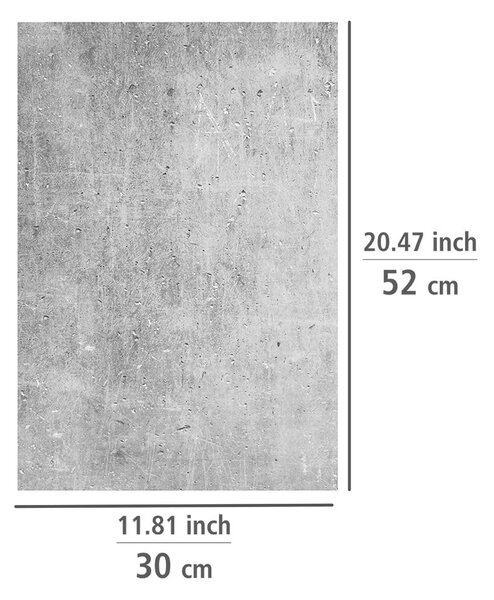 Poklopci za štednjake od kaljenog stakla u setu od 2 kom 52x30 cm Concrete - Allstar