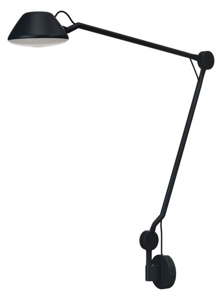 Zidne Svjetiljka FRITZ HANSEN, prigušiv, Crno, Dnevna soba, Aluminij
