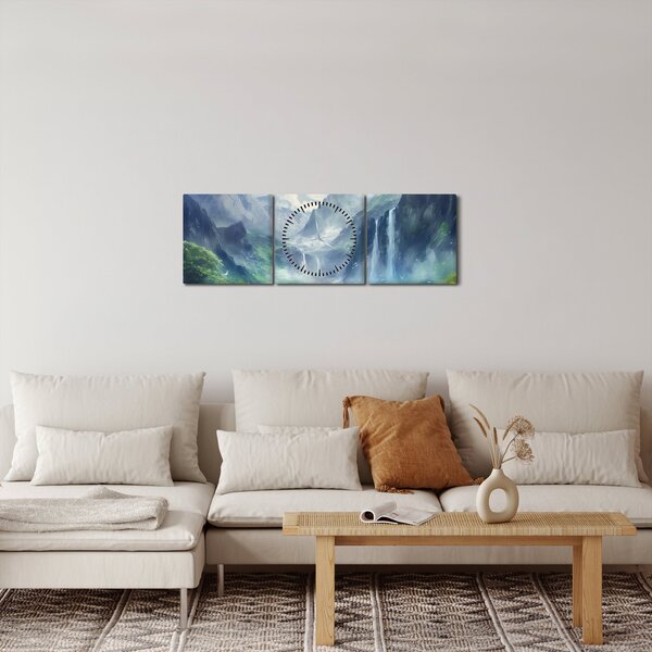Slika - Dolina vodopada (sa satom) (90x30 cm)