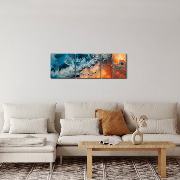 Slika - Voda i vatra (sa satom) (90x30 cm)