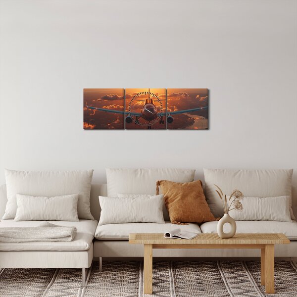 Slika - Transportni avion (sa satom) (90x30 cm)