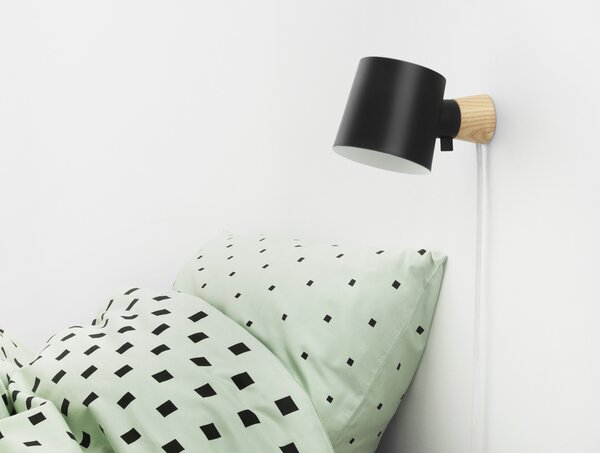 Zidne Svjetiljka Normann Copenhagen, Crno, Dnevna soba, Metal