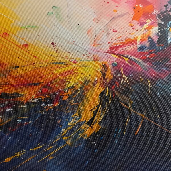 Slika - Apstrakcija boja (90x60 cm)