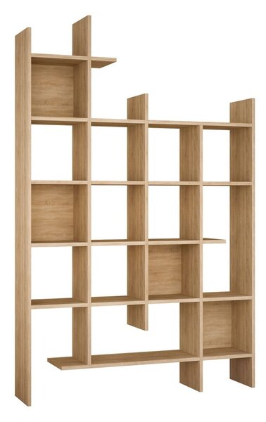 Biblioteka u dekoru hrasta u prirodnoj boji 122x188 cm Manco – Kalune Design