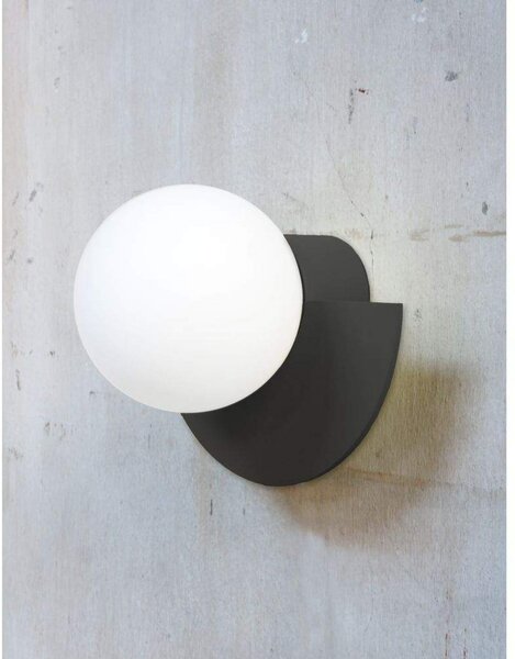 Zidna lampa Candy Little Circle 180 S, crna - Swedish Ninja