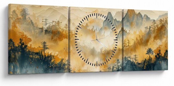 Slika - Planine, akvarel (sa satom) (90x30 cm)
