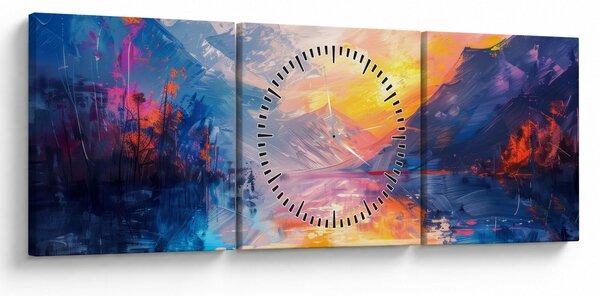 Slika - Slikanje pejzaža (sa satom) (90x30 cm)