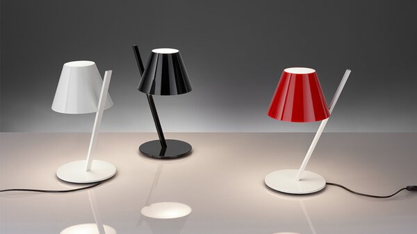 Stolne Lampa Artemide, Crno, Dnevna soba, Aluminij