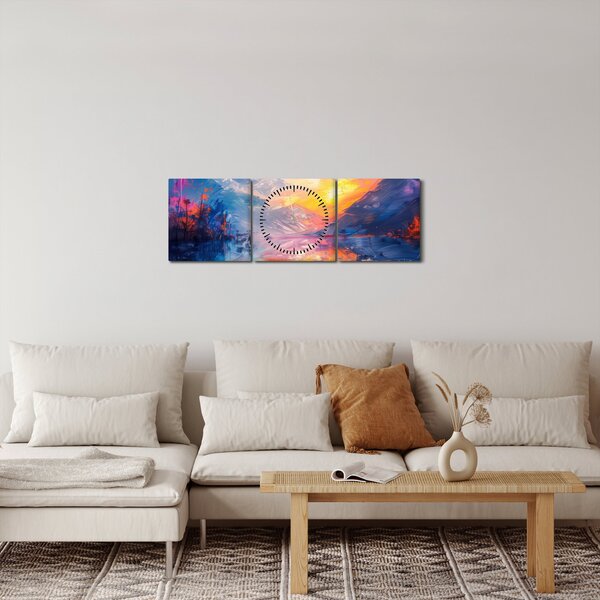 Slika - Slikanje pejzaža (sa satom) (90x30 cm)