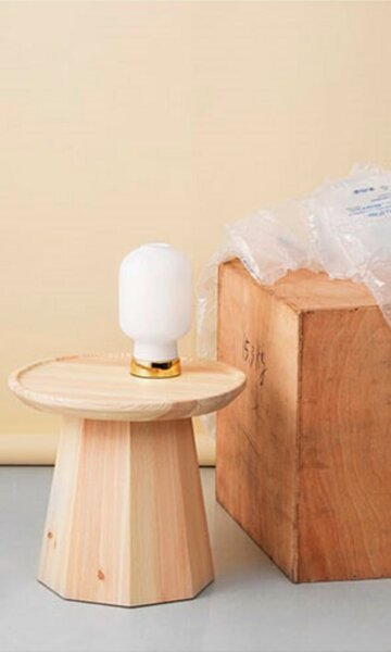Stolne Lampa Normann Copenhagen, Bijela, Dnevna soba, Staklo