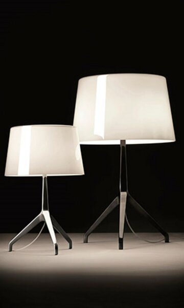 Stolne Lampa Foscarini, prigušiv, Bijela, Dnevna soba, Aluminij