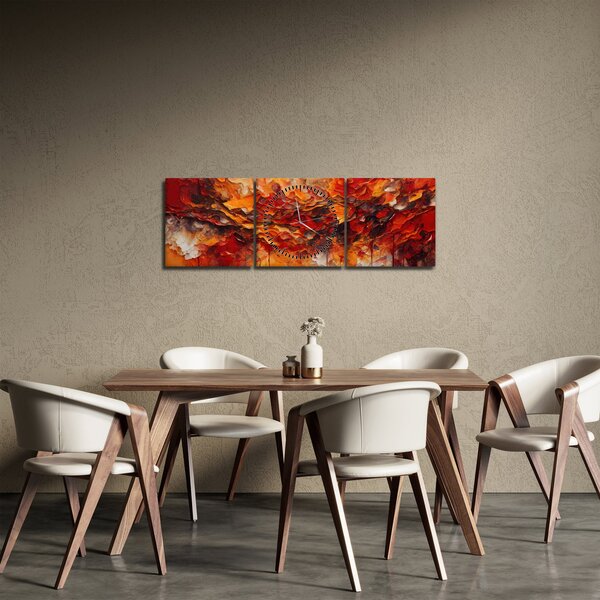 Slika - Apstrakcija (sa satom) (90x30 cm)