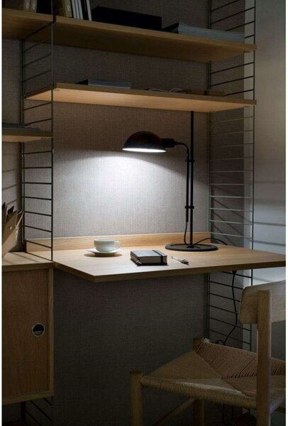 Stolne Lampa MARSET, Crno, Dnevna soba, Metal