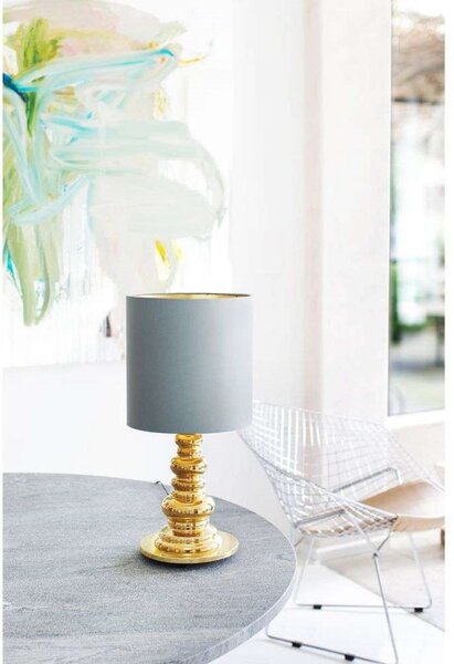 Stolne Lampa DESIGN BY US, Sivo, Dnevna soba, Staklo