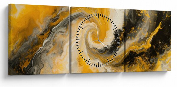 Slika - Spiralna apstrakcija (sa satom) (90x30 cm)