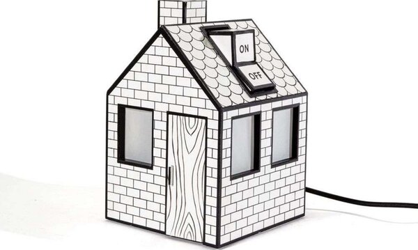 Stolne Lampa SELETTI, Bijela, Dnevna soba, Papirnati karton