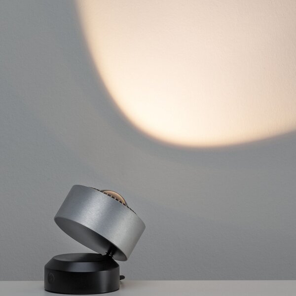 Stolne Lampa Paulmann, Aldan, prigušiv, Metalik, Dnevna soba, Aluminij, Moderan