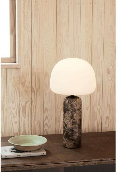 Stolne Lampa Northern, prigušiv, Smeđa / hrđa, Dnevna soba, Staklo