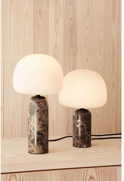 Stolne Lampa Northern, prigušiv, Smeđa / hrđa, Dnevna soba, Staklo