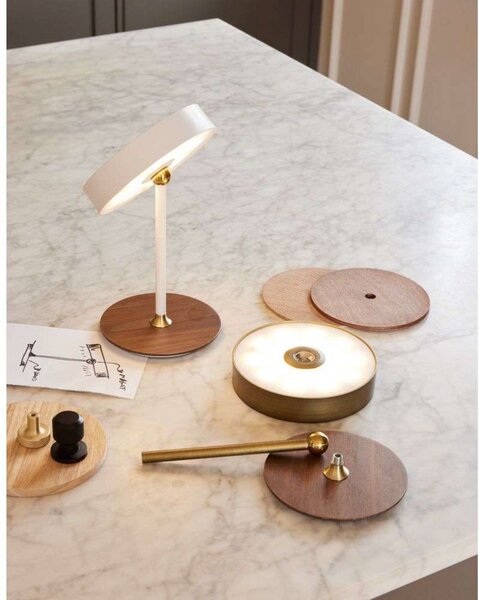 Stolne Lampa Halo Design, prigušiv, Zlato / mjed, Dnevna soba, Metal