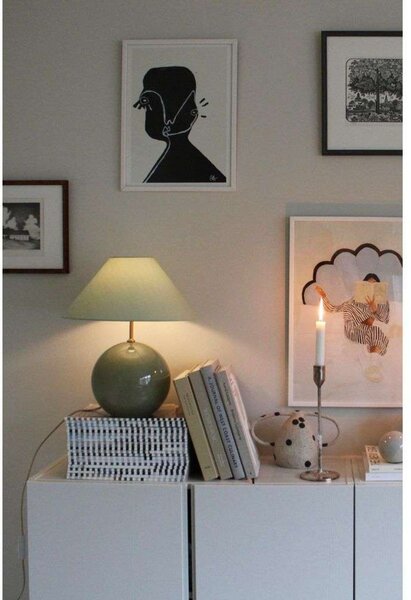 Stolne Lampa Globen Lighting, IRIS, Zelena, Dnevna soba, Staklo, Vintage