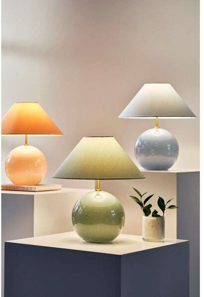 Stolne Lampa Globen Lighting, IRIS, Zelena, Dnevna soba, Staklo, Vintage