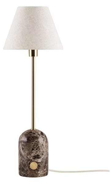 Stolne Lampa Globen Lighting, Smeđa / hrđa, Spavaća soba, Kamen