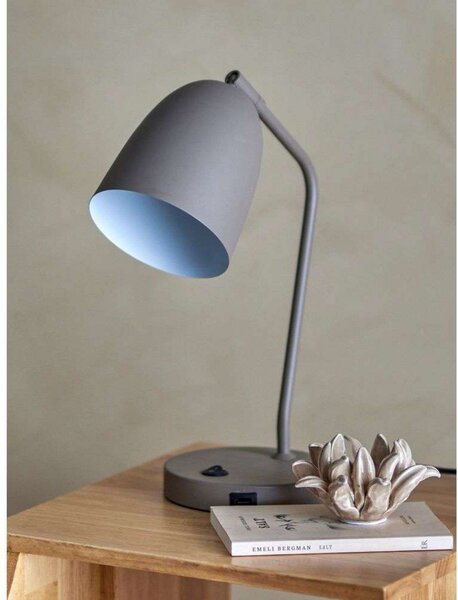 Stolne Lampa Bloomingville, Sivo, Dnevna soba, Metal