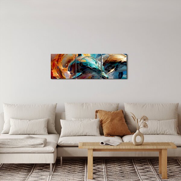 Slika - Slika dupina (sa satom) (90x30 cm)