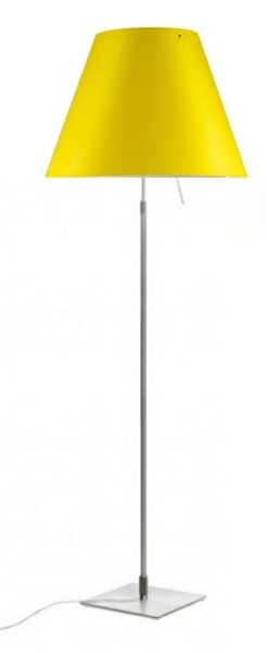 Podne Lampa Luceplan, Žuta, Dnevna soba, Aluminij