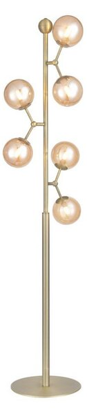 Podne Lampa Halo Design, Zlato / mjed, Dnevna soba, Metal
