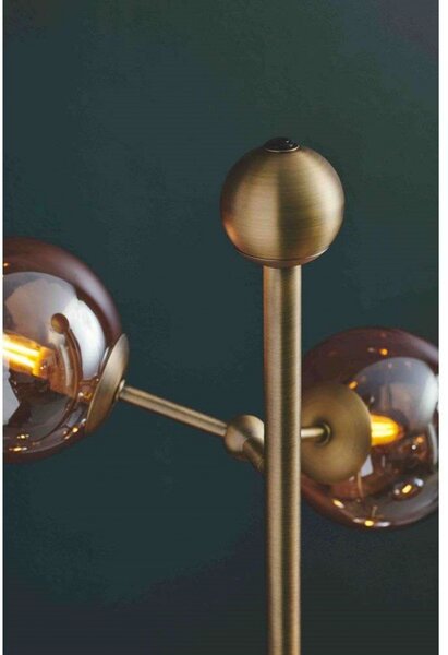 Podne Lampa Halo Design, Zlato / mjed, Dnevna soba, Metal