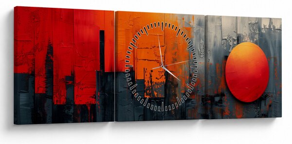 Slika - Apstraktna slika grada (sa satom) (90x30 cm)