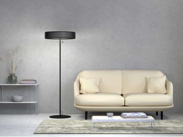 Podne Lampa Herstal, Crno, Dnevna soba, Metal