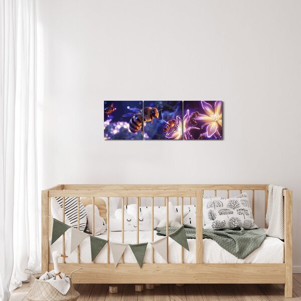Slika - Pčelinja livada III. (sa satom) (90x30 cm)