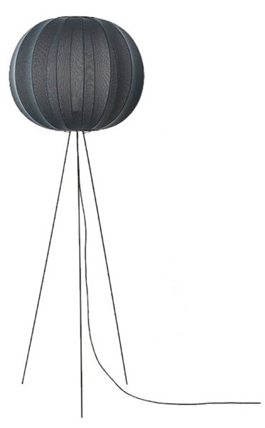 Knit-Wit 60 Round Podna lampa Høj Crna - Made By Hand
