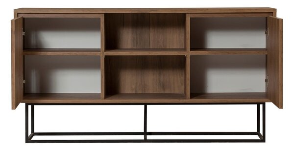 Niska komoda u dekoru oraha u prirodnoj boji 140x72 cm Rodez – Kalune Design