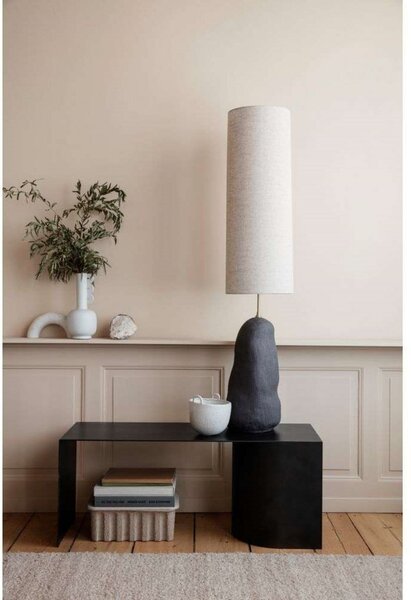 Podne Lampa ferm LIVING, Bijela, Dnevna soba, Tkanina / tekstil